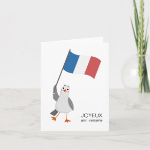 Cartão de Aniversário Francês - Joyeux aniversaire