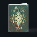 Cartão de aniversário franco-grunge para Son<br><div class="desc">Um cartão de efeito angustiado com uma sensação de humor.</div>