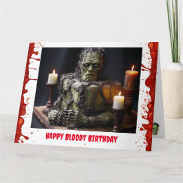 Cartão de Aniversário Frankenstein