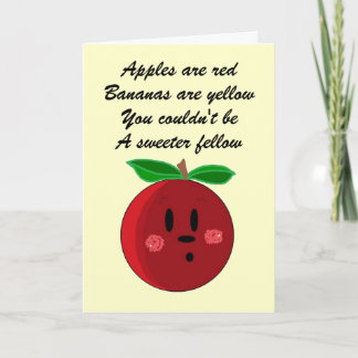 Cartão de Aniversário Frutado