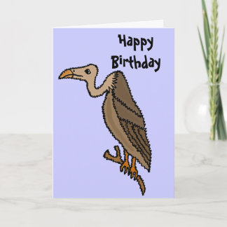 Cartão de Aniversário Funny Buzzard