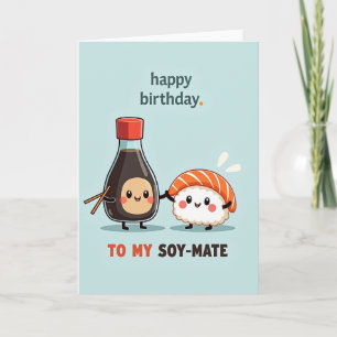 Cartão de Aniversário Garrafa Amiga