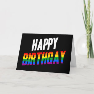 Cartão de Aniversário Gay