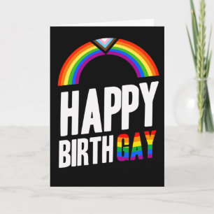 Cartão de Aniversário Gay Feliz
