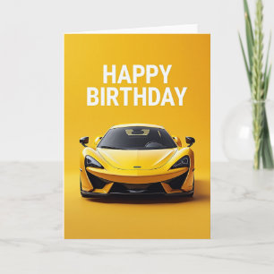 Cartão de Aniversário Geométrico Vibrante