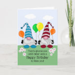 Cartão de Aniversário Gnome Funny<br><div class="desc">Cartão de aniversário engraçado do gnomo que é personalizável com sua mensagem personalizada.</div>