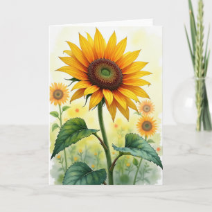 Cartão de Aniversário Golden Birthday Bloom