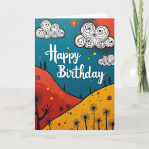 Cartão de Aniversário Gráfico
