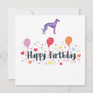 Cartão de aniversário Greyhound