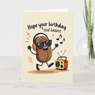 Cartão de Aniversário Groovy Birthday Bean