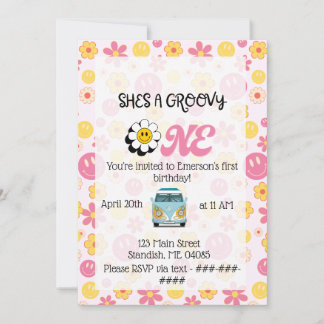 Cartão de Aniversário Groovy One