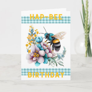 Cartão de Aniversário Hap-Bee