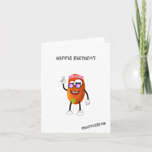 Cartão de Aniversário - Hippie Birthday