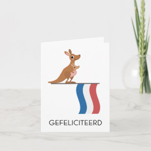 Cartão de Aniversário Holandês - Gefeliciteerd