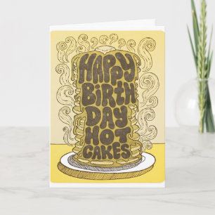 Cartão de Aniversário Hot Cakes Letterpress