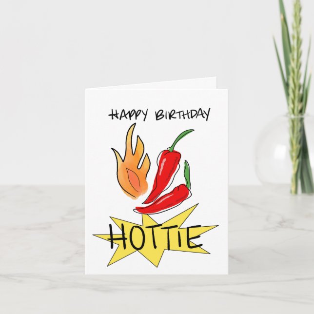 cartão de aniversário hottie (Frente)