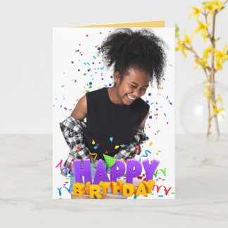 Cartão de aniversário humorístico afrocêntrico