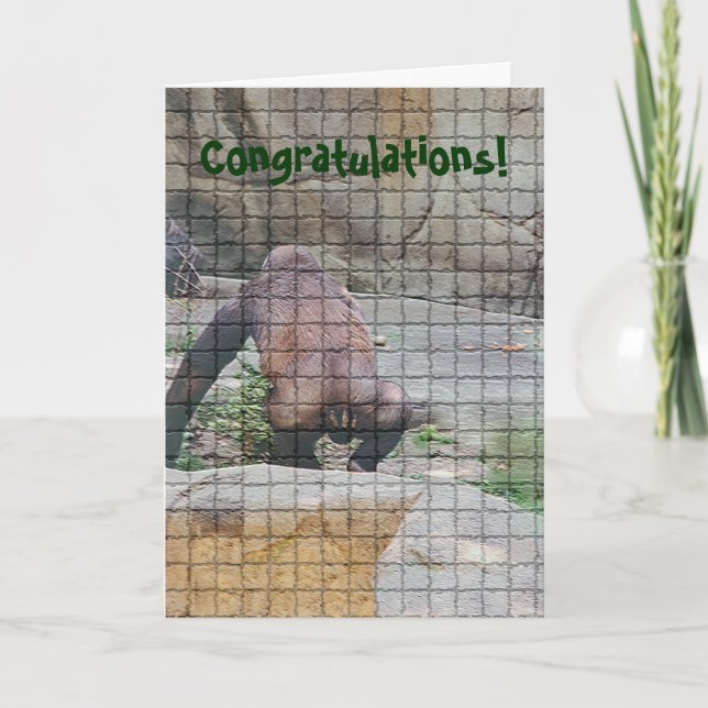 Cartão de Aniversário humorístico, "Má Maneira" (Frente)