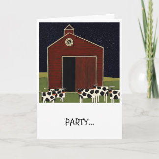 cartão de aniversário humorístico vacas bobas