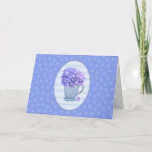 Cartão de Aniversário Hydrangea