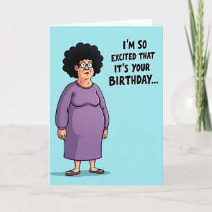 Cartão de Aniversário Ilustrado Vibrante