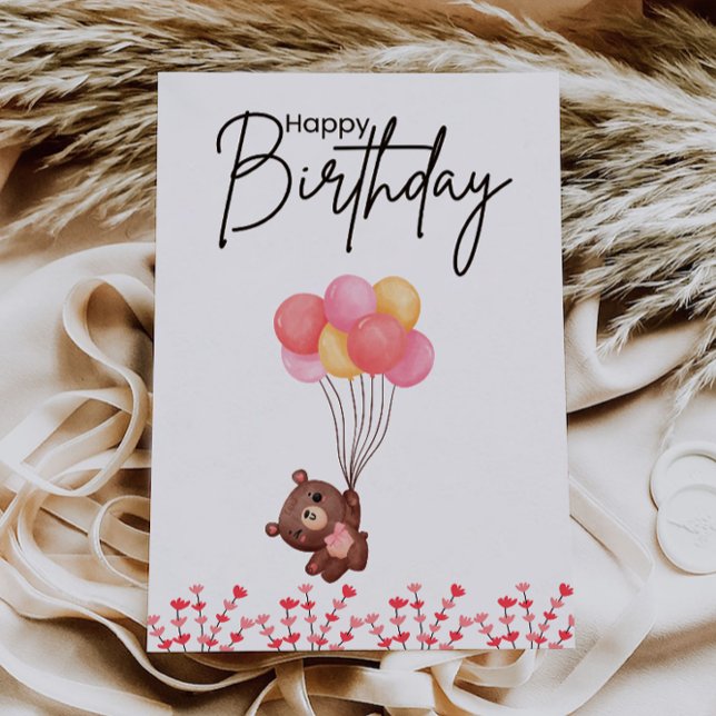 Cartão de Aniversário Imprimível (Printable Birthday Card)