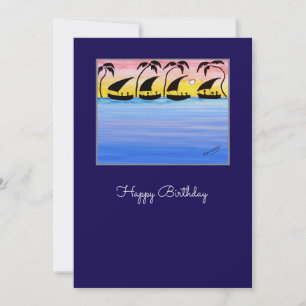 Cartão de Aniversário Incrível Roxo e Azul