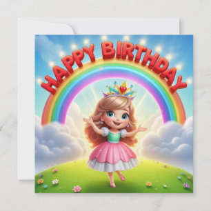 Cartão de aniversário infantil