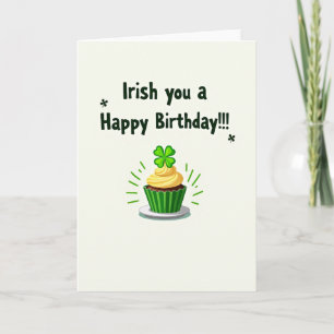 Cartão de Aniversário Irlandês Divertido