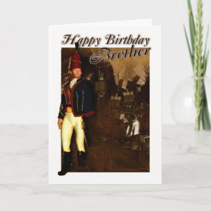 Cartão De Aniversário Irmão - 1822 Oficial Hussar