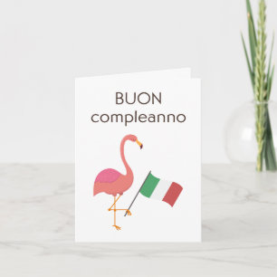 Cartão de Aniversário Italiano - Buon Complanno