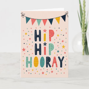 Cartão de Aniversário Jubilant Banner