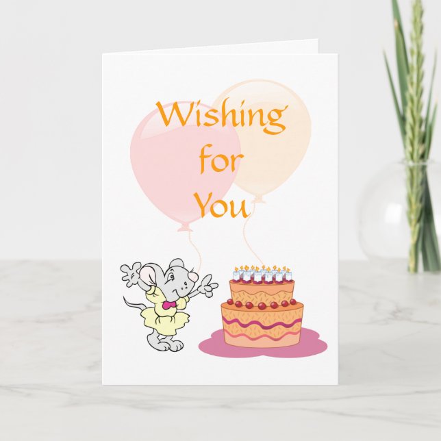 Cartão de Aniversário Juvenil (Frente)