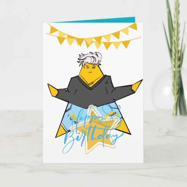 Cartão de Aniversário K-pop (Frente)