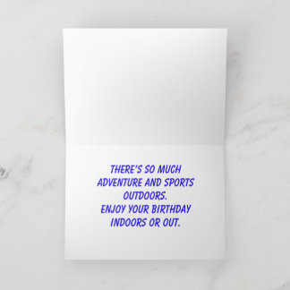 Cartão de aniversário Kayaks, Cartão de saudação d