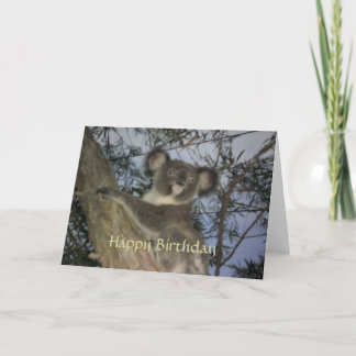 Cartão de Aniversário Koala