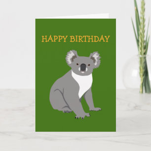 Cartão de Aniversário Koala