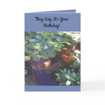 Cartão de Aniversário Koi