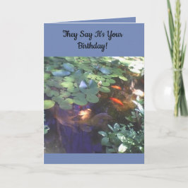 Cartão de Aniversário Koi