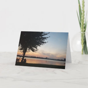 Cartão de aniversário "Lake Calhoun Biker"