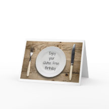 Cartão de Aniversário Livre Funny Gluten