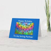 Cartão de aniversário Loving do sócio