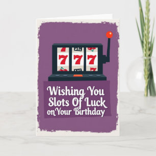 Cartão de Aniversário Lucky Seven