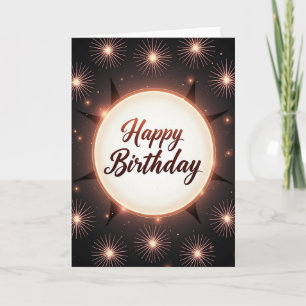 Cartão de Aniversário Luminoso