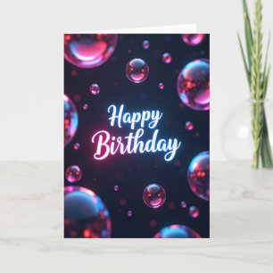 Cartão de Aniversário Luminoso