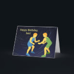 CARTÃO DE ANIVERSÁRIO luta SON<br><div class="desc">Aqui está o cartão de aniversário perfeito para o filho que luta.</div>