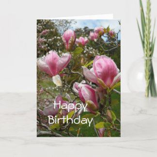 Cartão de Aniversário Magnolias