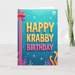 Cartão de Aniversário Mar Vibrante