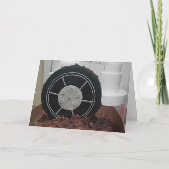 Cartão de Aniversário "Marcas de Chocolate" (Frente)