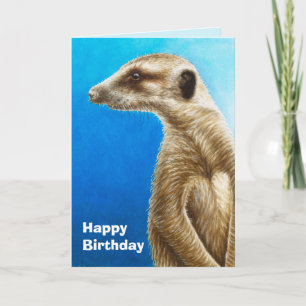 Cartão de Aniversário Meerkat